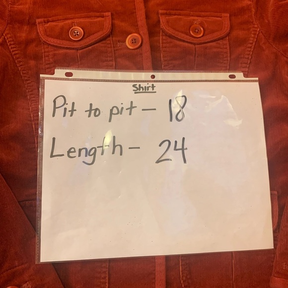 L.L.Bean blazer jacket women’s XS red corduroy four front pockets button sleeves - Picture 3 of 5